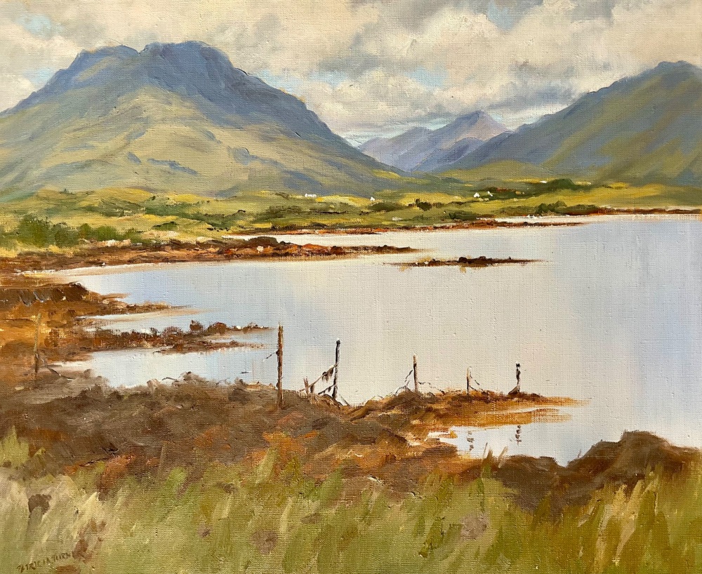 Summer, Low tide, Ballinakill, Connemara, 20 x 24 inches (Unframed)