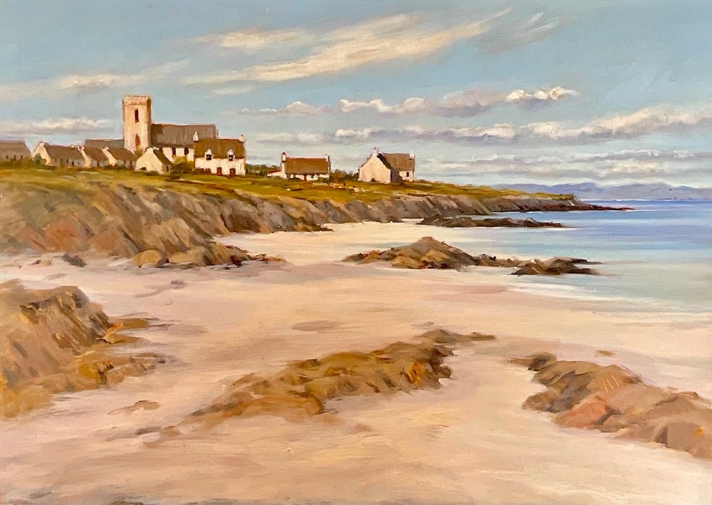 The Abbey on Iona, Outer Hebrides, Scotland, 20 x 28 inches (Unframed)