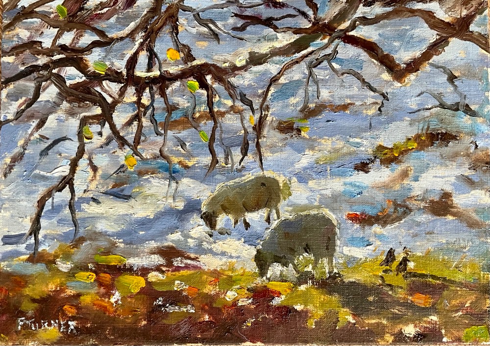 Early Snow, Lake District, 15 x 21 cms (Unframed)