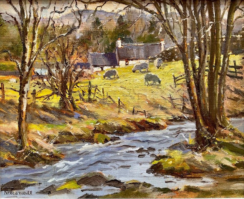 March, Chapel Beck, Underbarrow, Lake District, 24 x 30 cms (Framed)