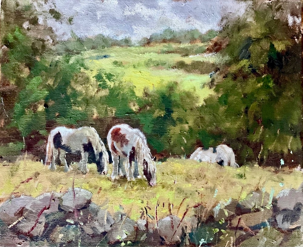Coloured Cobs, Underbarrow, Lake District, 10 x 12 inches (Unframed)