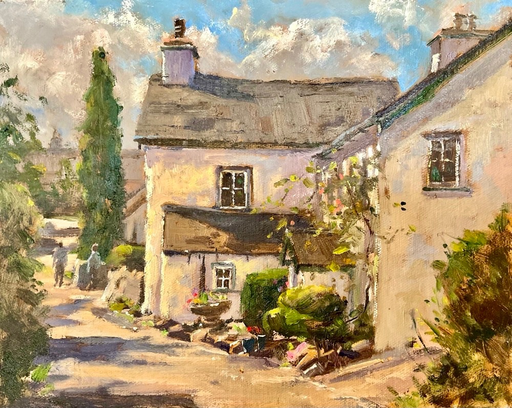 Brigsteer Village, Lake District, 24 x 30 cms (Unframed)