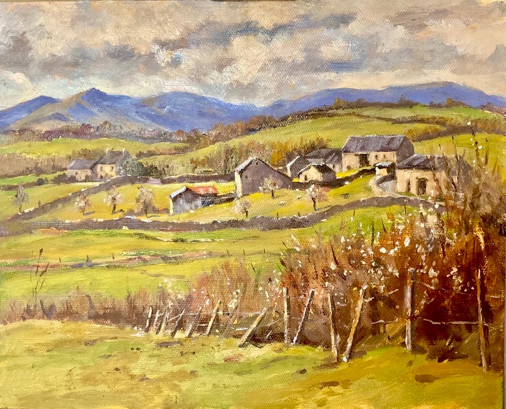 Lakeland Farm. Crosthwaite, Lake District, 24 x 30 cms (Unframed)