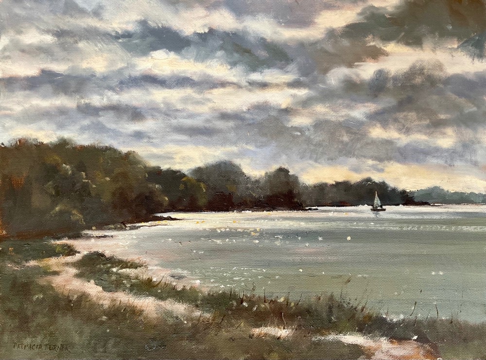 Approaching Rain, Arnside, Lake Diatrict, 12 x 16 inches (unframed)