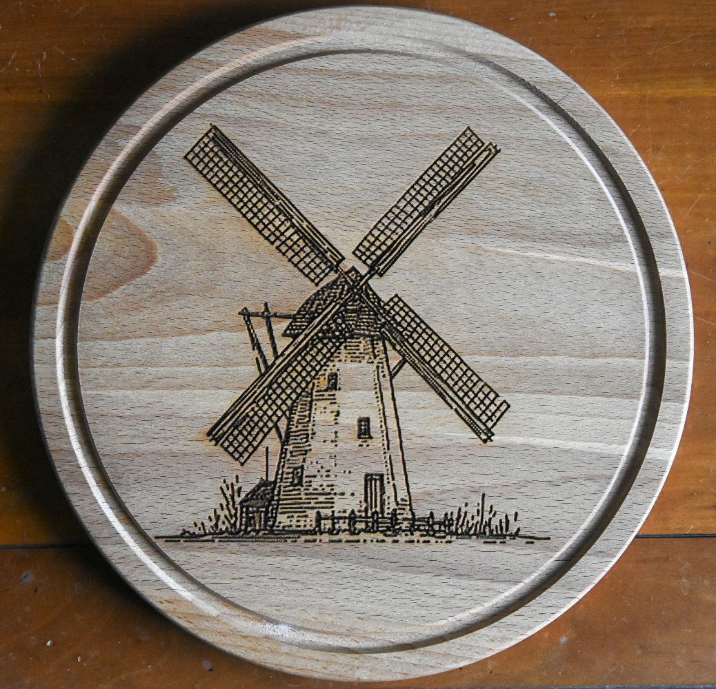 Small Chopping Board With Windmill