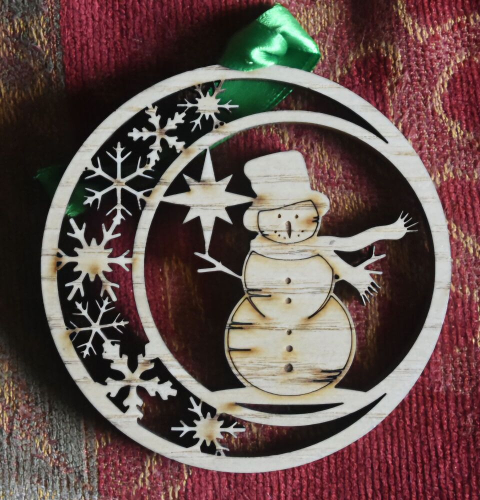 Christmas Decoration With Snowman
