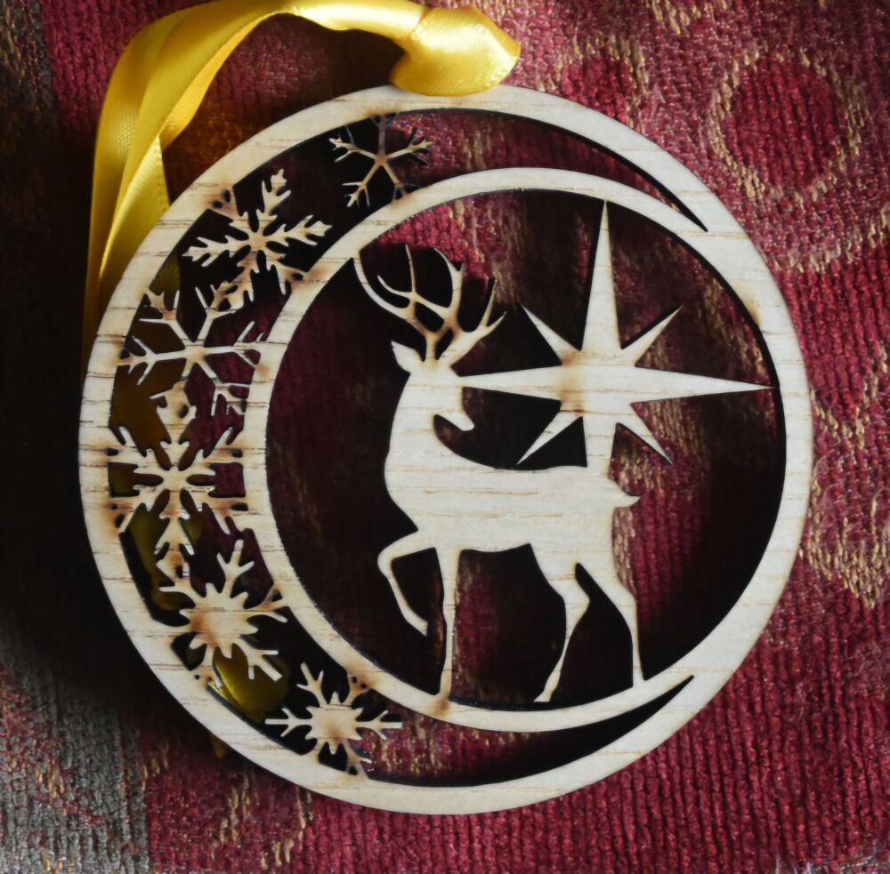 Christmas Decoration With Reindeer