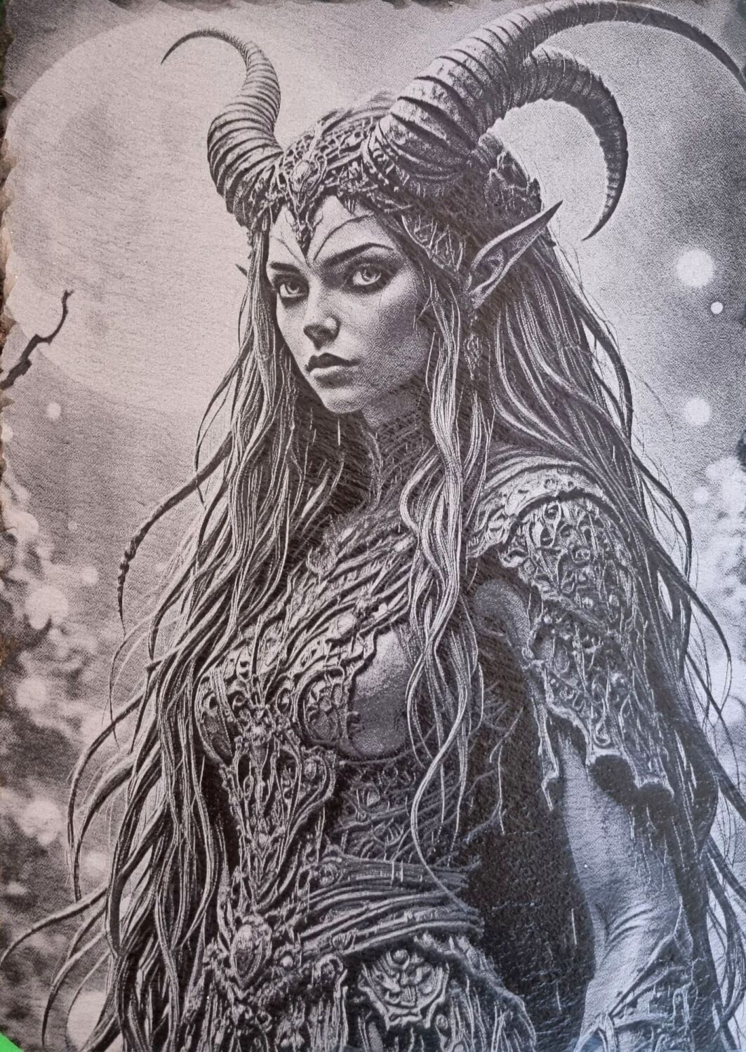 Beautiful warrior elf