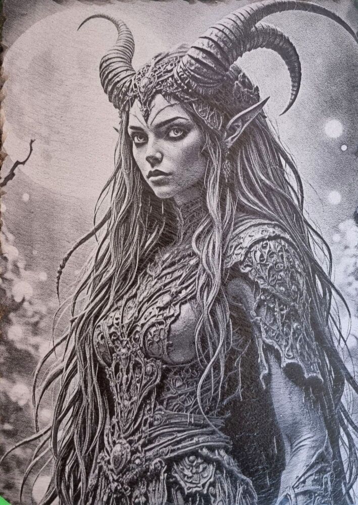 Beautiful warrior elf