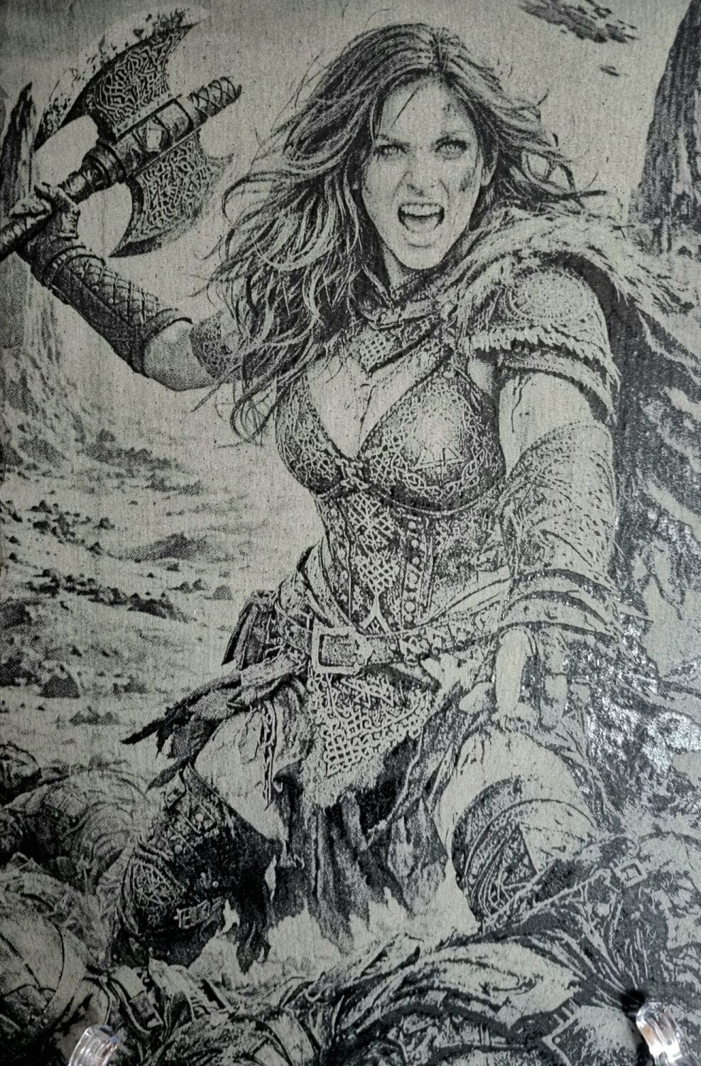 Viking Warrior in an Alien Landscape