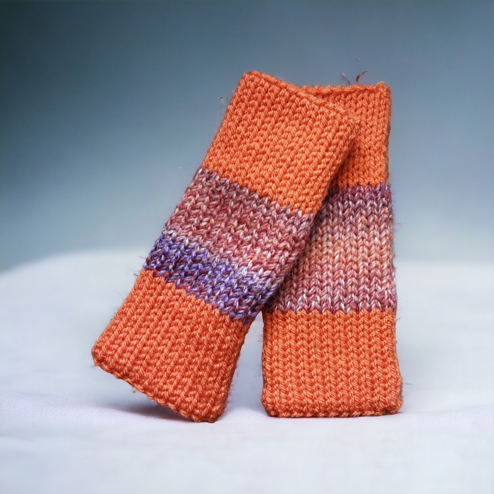 Handmade fingerless gloves