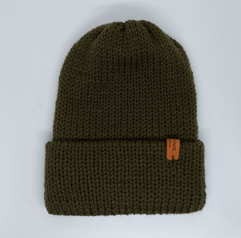 Handmade knitted beanie