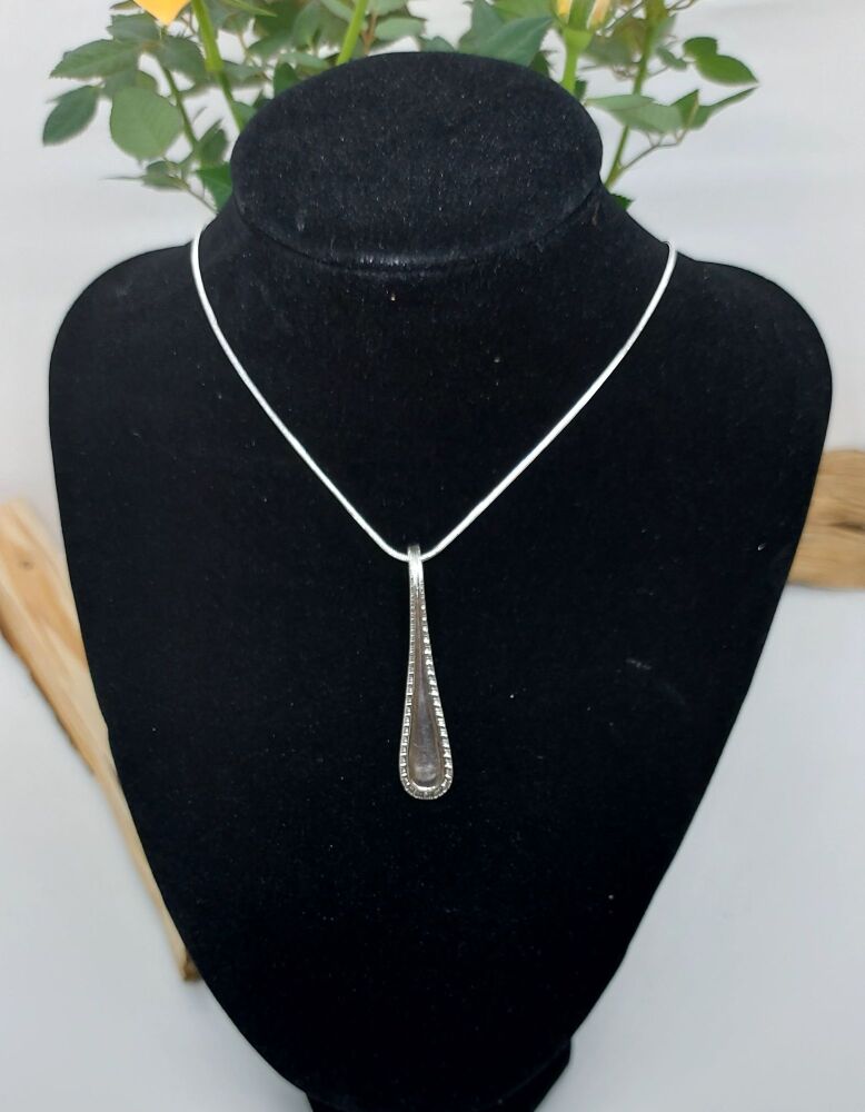 1970's stainless steel spoon handle necklace