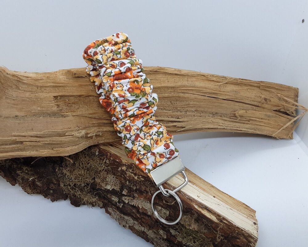 Handmade scrunchie keychain