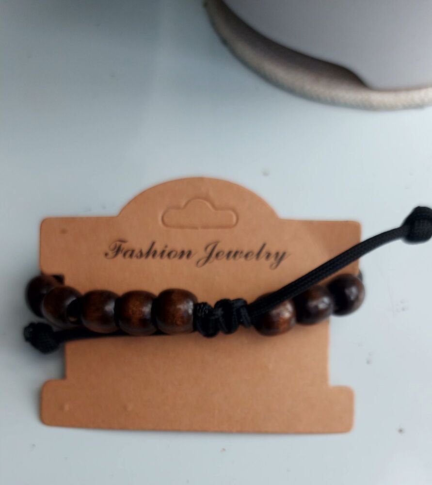 Handmade mens chunky beaded bracelet