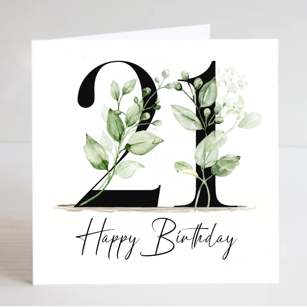 GREEN LEAF MILESTONE 18-100 BIRTHDAY CARD