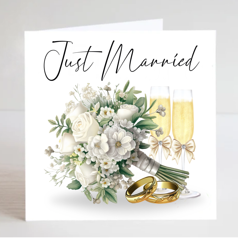 JUST MARRIED CARD