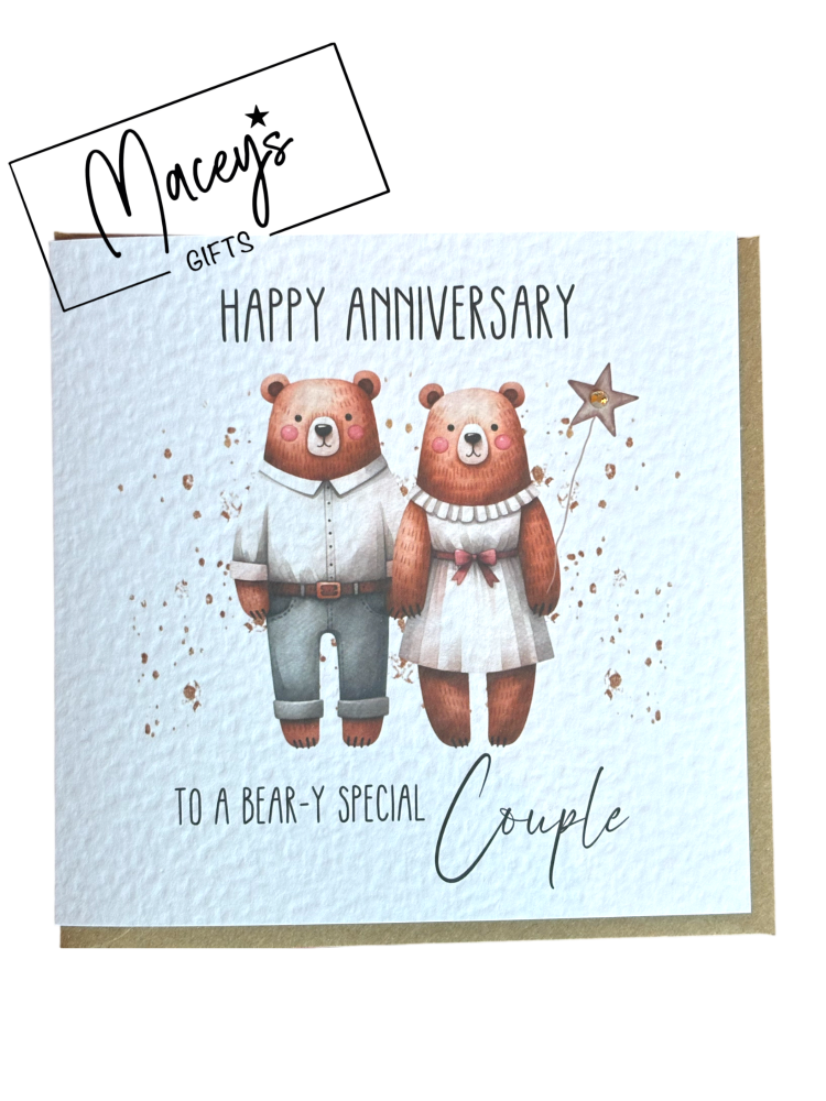 BEAR ANNIVERSARY CARD