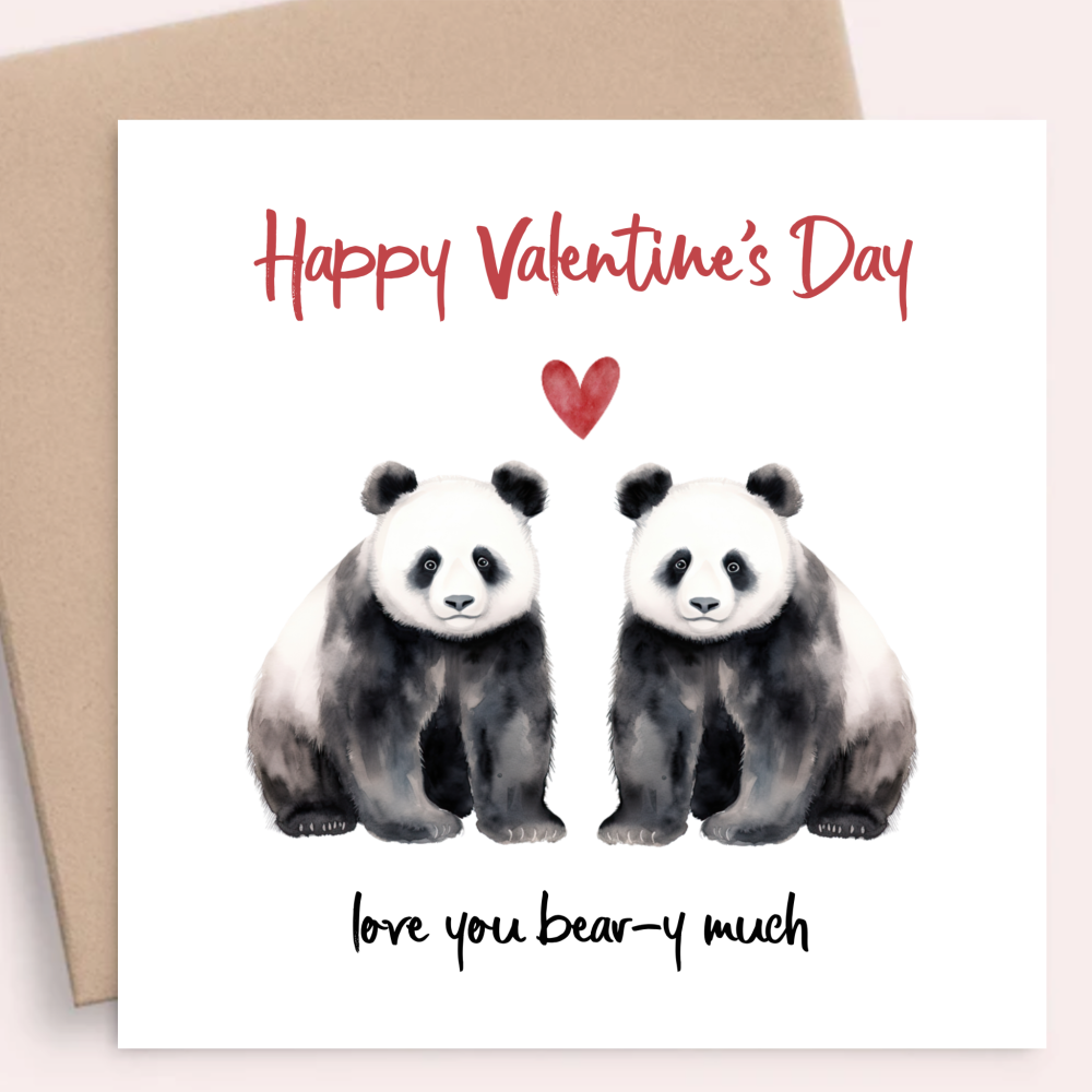 PANDA VALENTINE’S LOVE YOU BEAR-Y MUCH