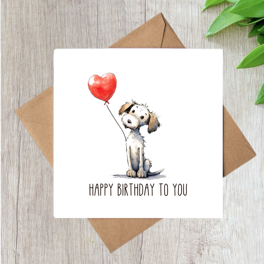 SCRUFFY DOG HAPPY BIRTHDAY TO YOU