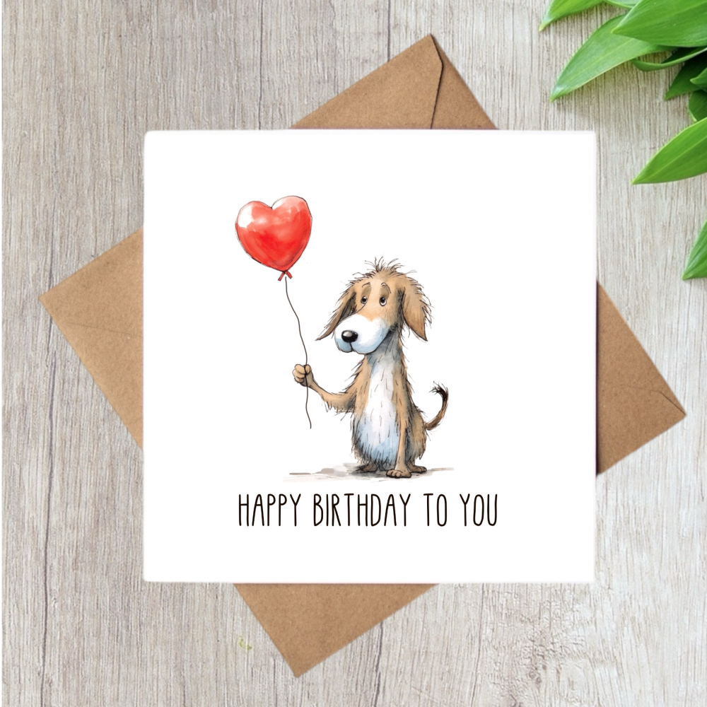 SCRUFFY DOG HAPPY BIRTHDAY TO YOU