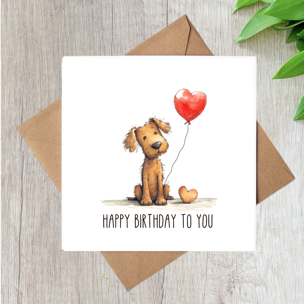 SCRUFFY DOG HAPPY BIRTHDAY TO YOU