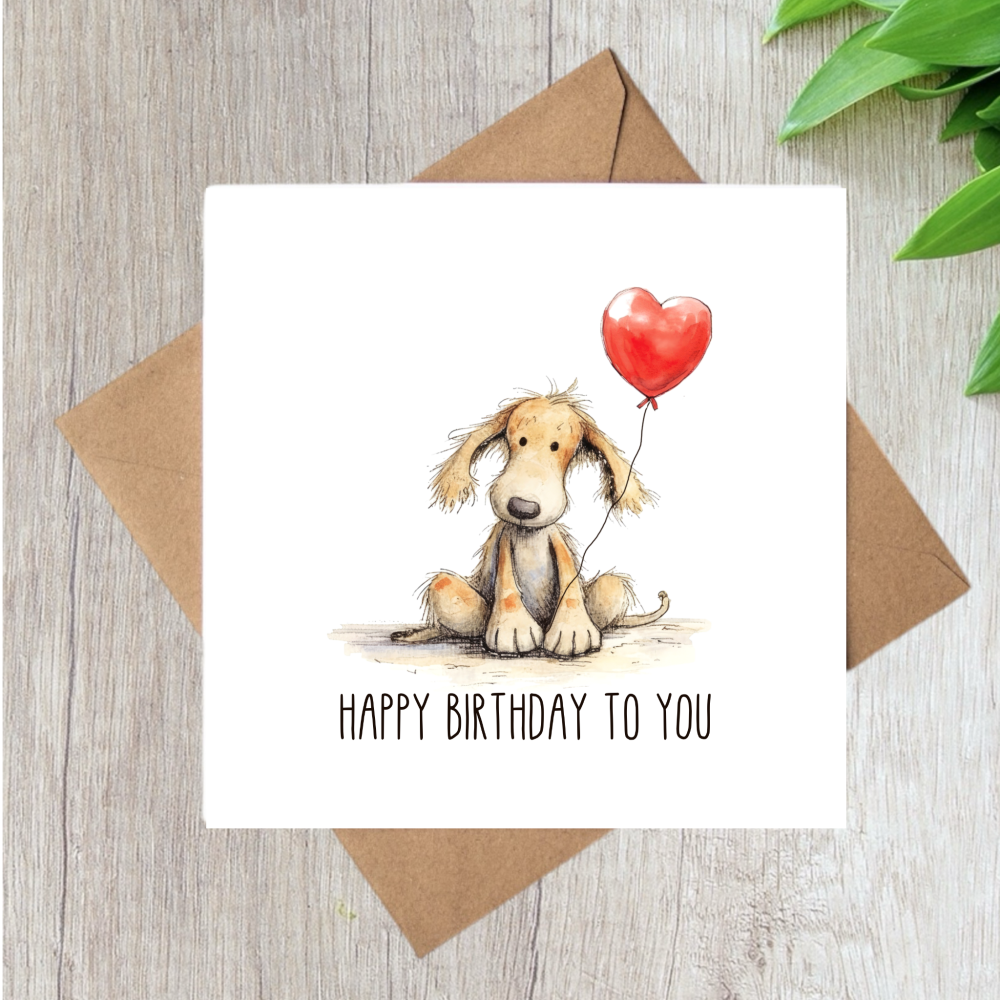 SCRUFFY DOG HAPPY BIRTHDAY TO YOU