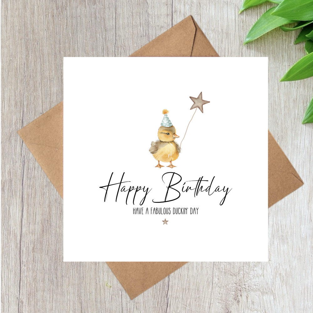 DUCKLING HAPPY BIRTHDAY