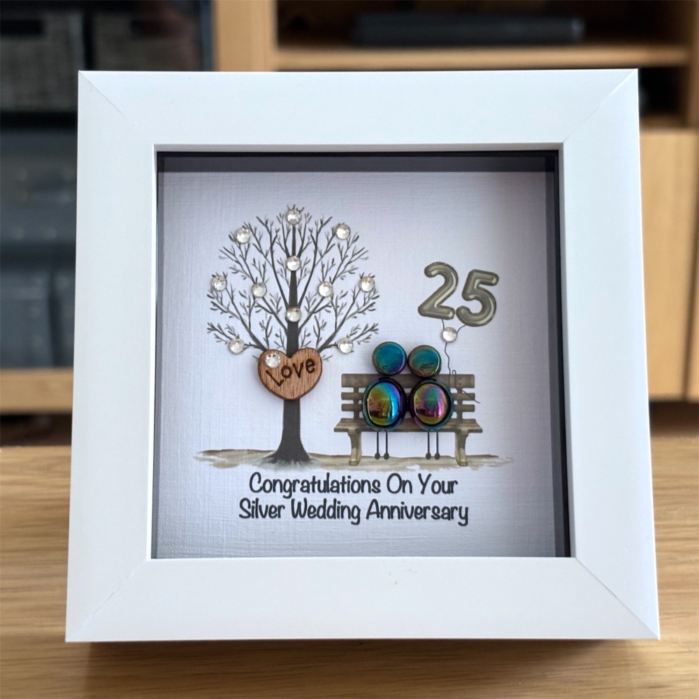 SILVER WEDDING ANNIVERSARY FRAME