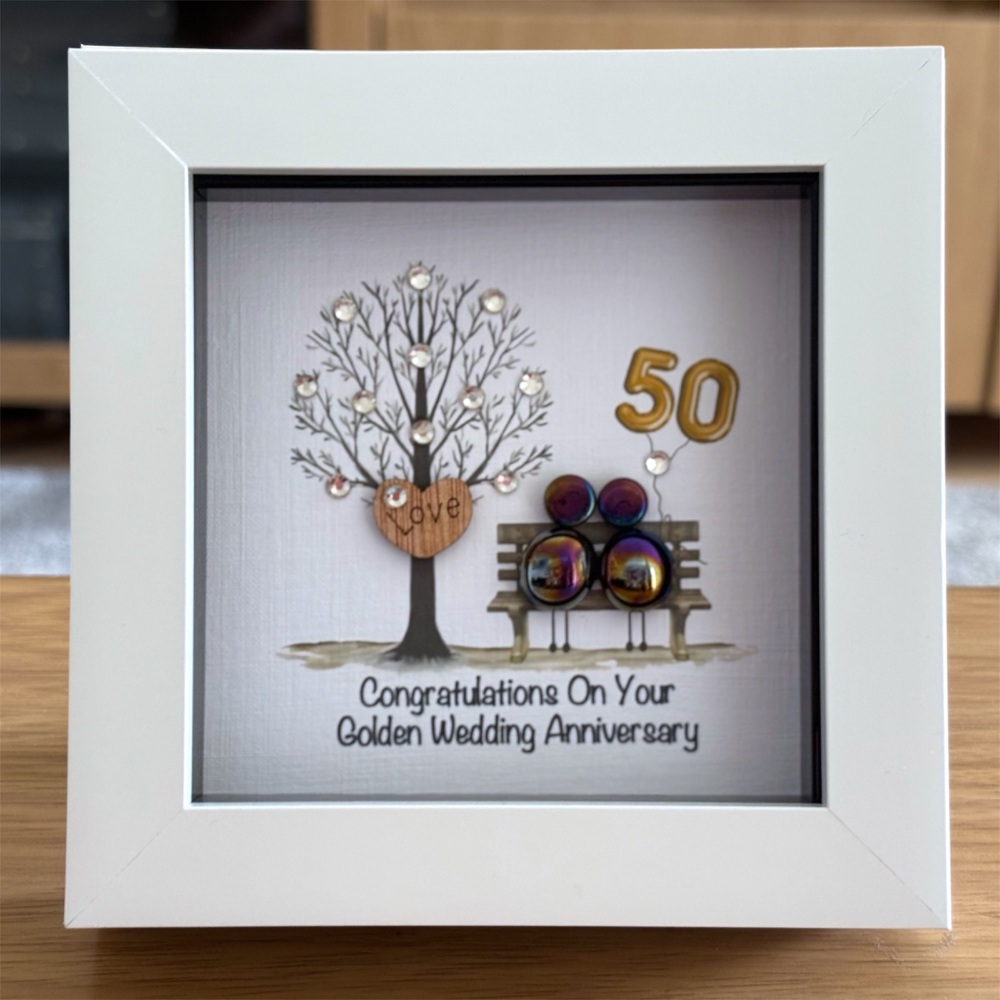 GOLDEN WEDDING ANNIVERSARY FRAME