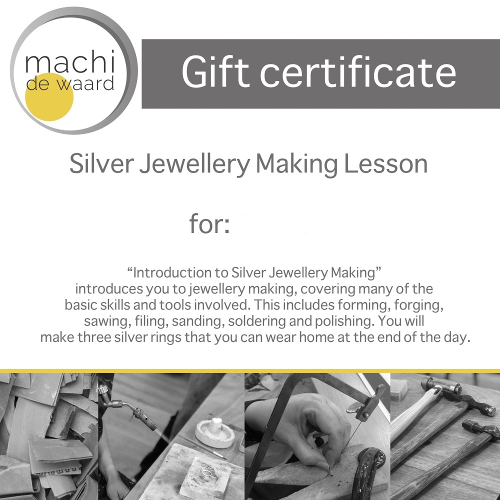 Jewellery private lesson gift voucher