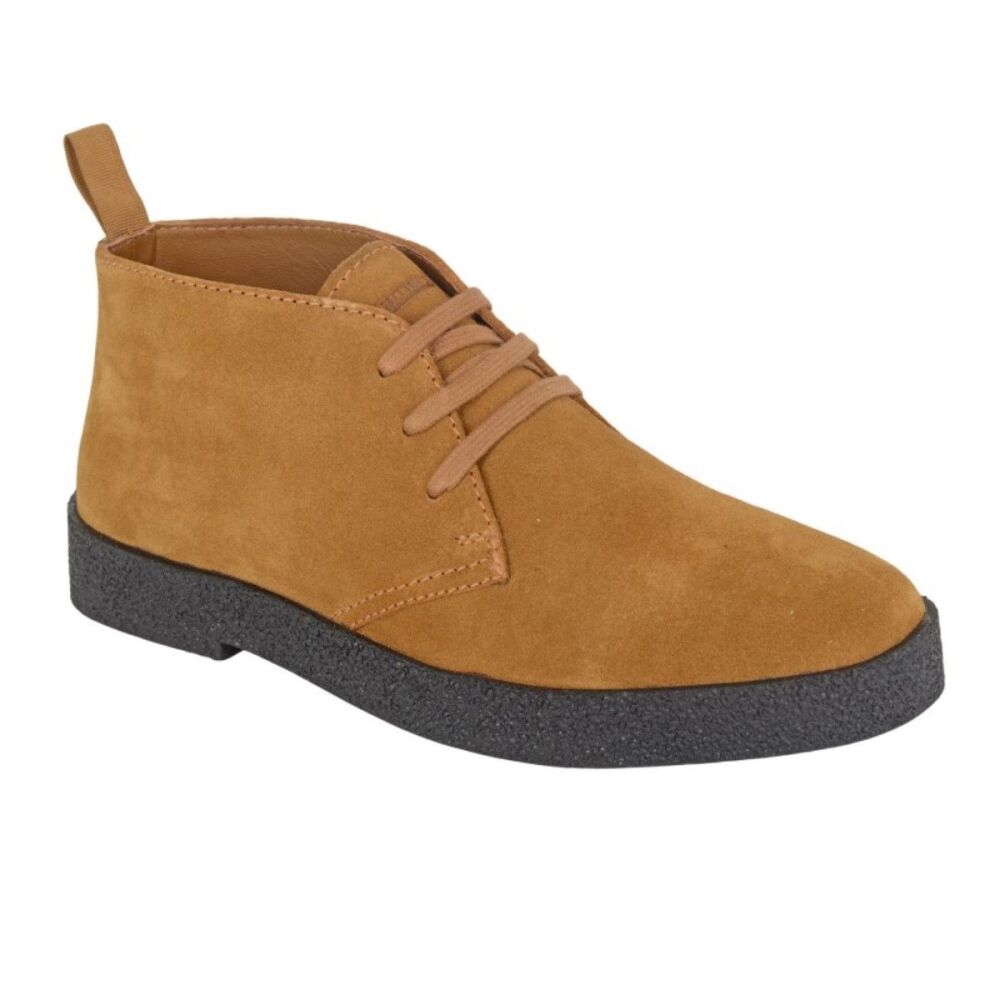Real Suede Desert Boot, Navy or Tan