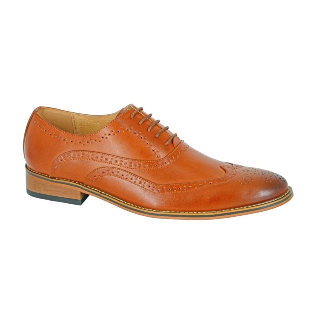 Oxford Brogue Shoe - Tan, Black or Brown