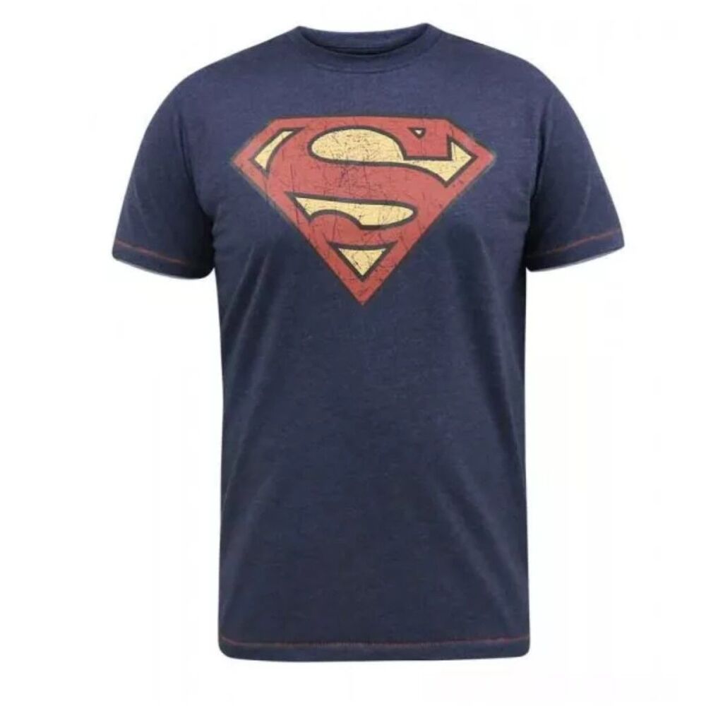 Superman Logo T-Shirt - Navy Marl