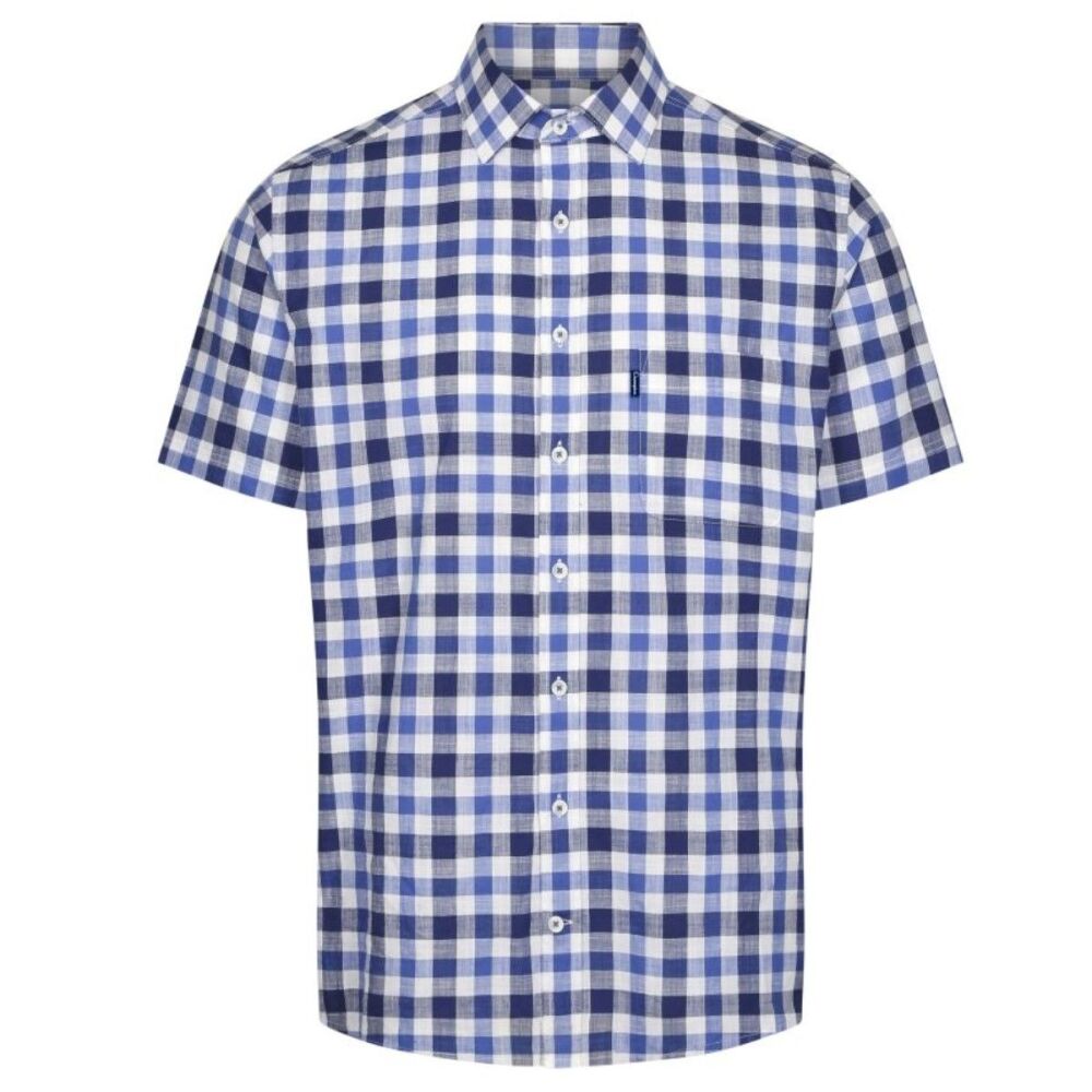 Check Short Sleeved Shirt - Blue