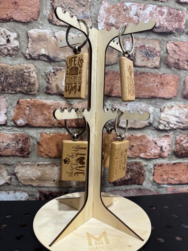 Two tier Keyring stand