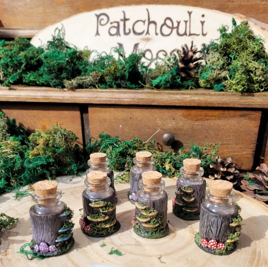 Forest floor mini stash jars