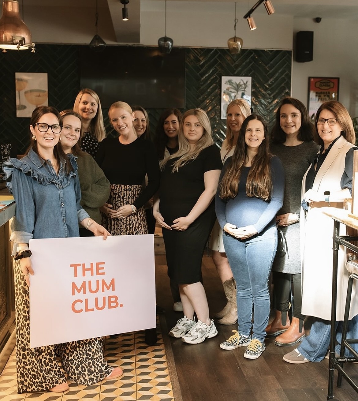 A group of expectant mum's attending an event presented by Peaceful Beginnings