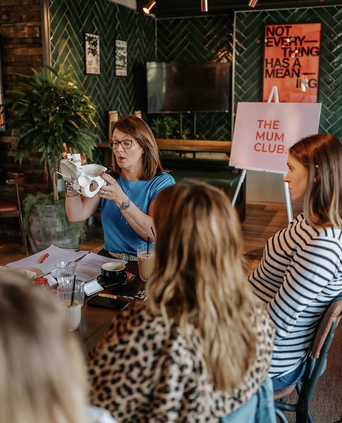 Chantal from Peaceful Beginnings explaining pelvic positions during birth