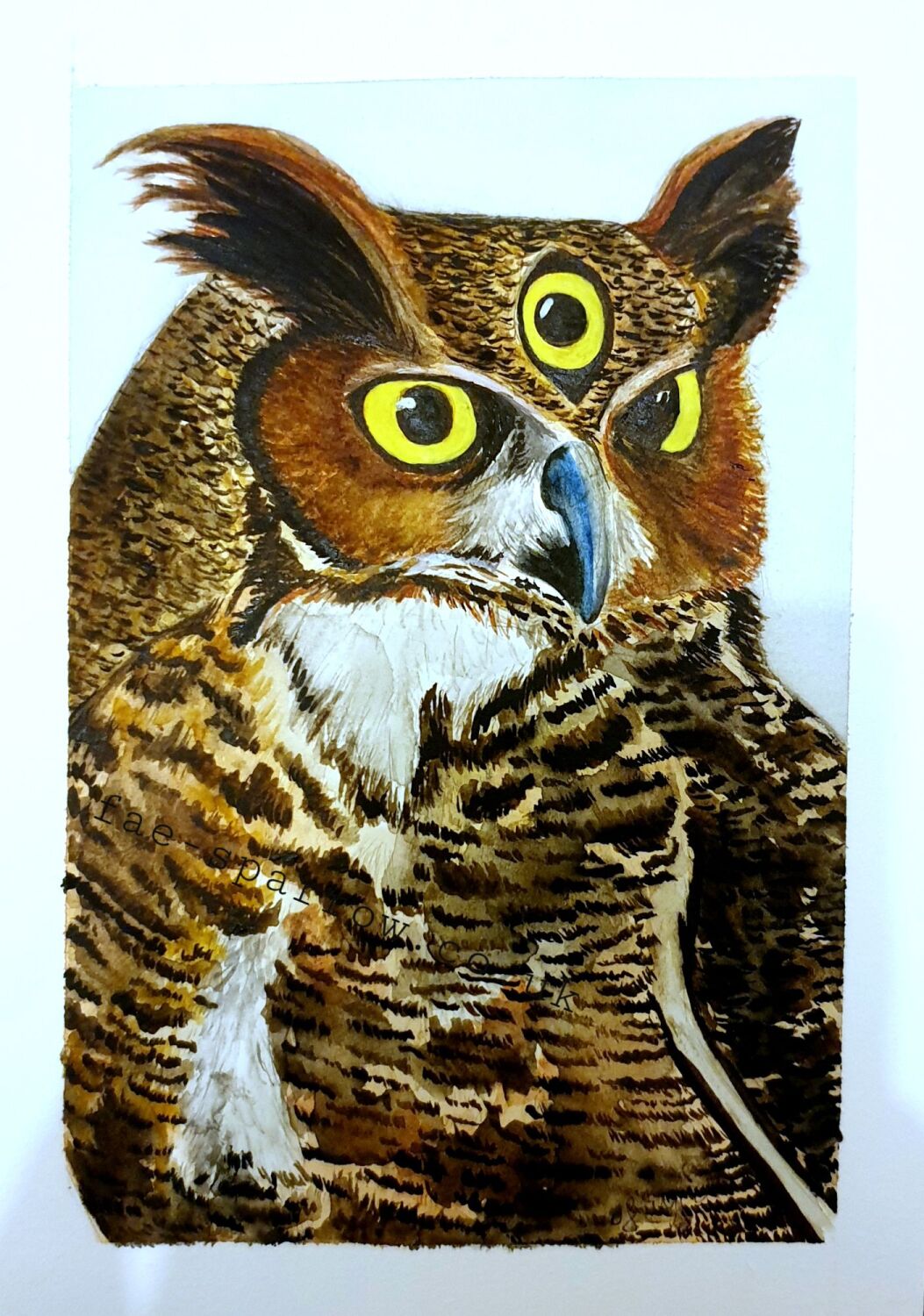 Three-eyed Owl - PRINT