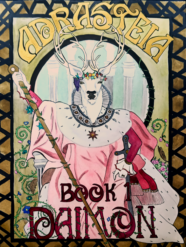 King Orision - limited fine art print of gouache painting