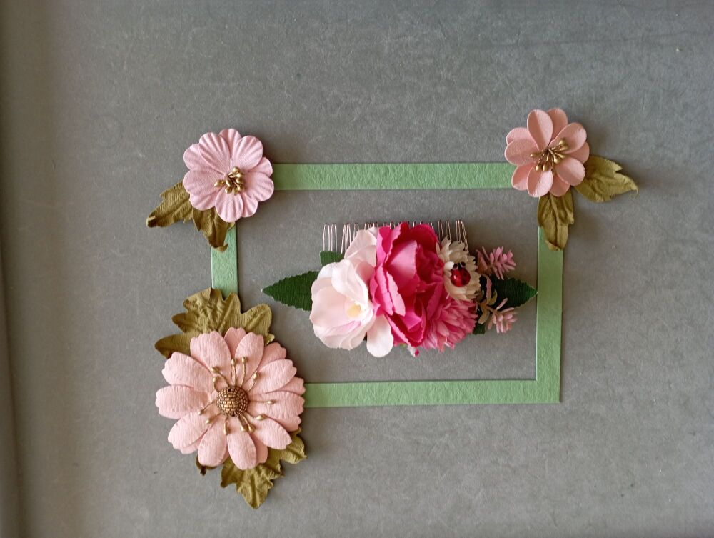Hair Combs for Flower Girls - Light & Dark Pink