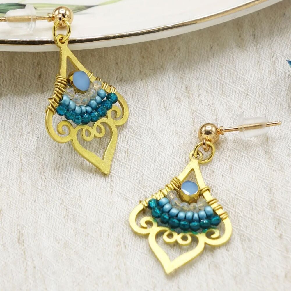 Boho Beaded Ear-rings