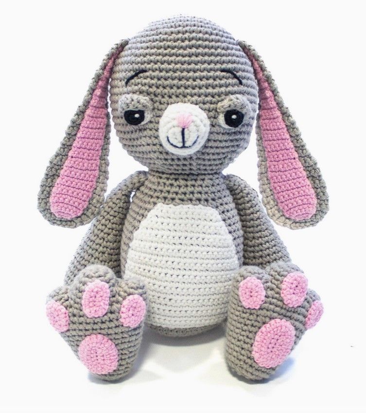 Crochet Grey Bunny