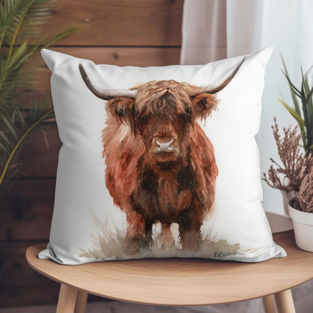 'Hangus' the Highland Cow Cushion