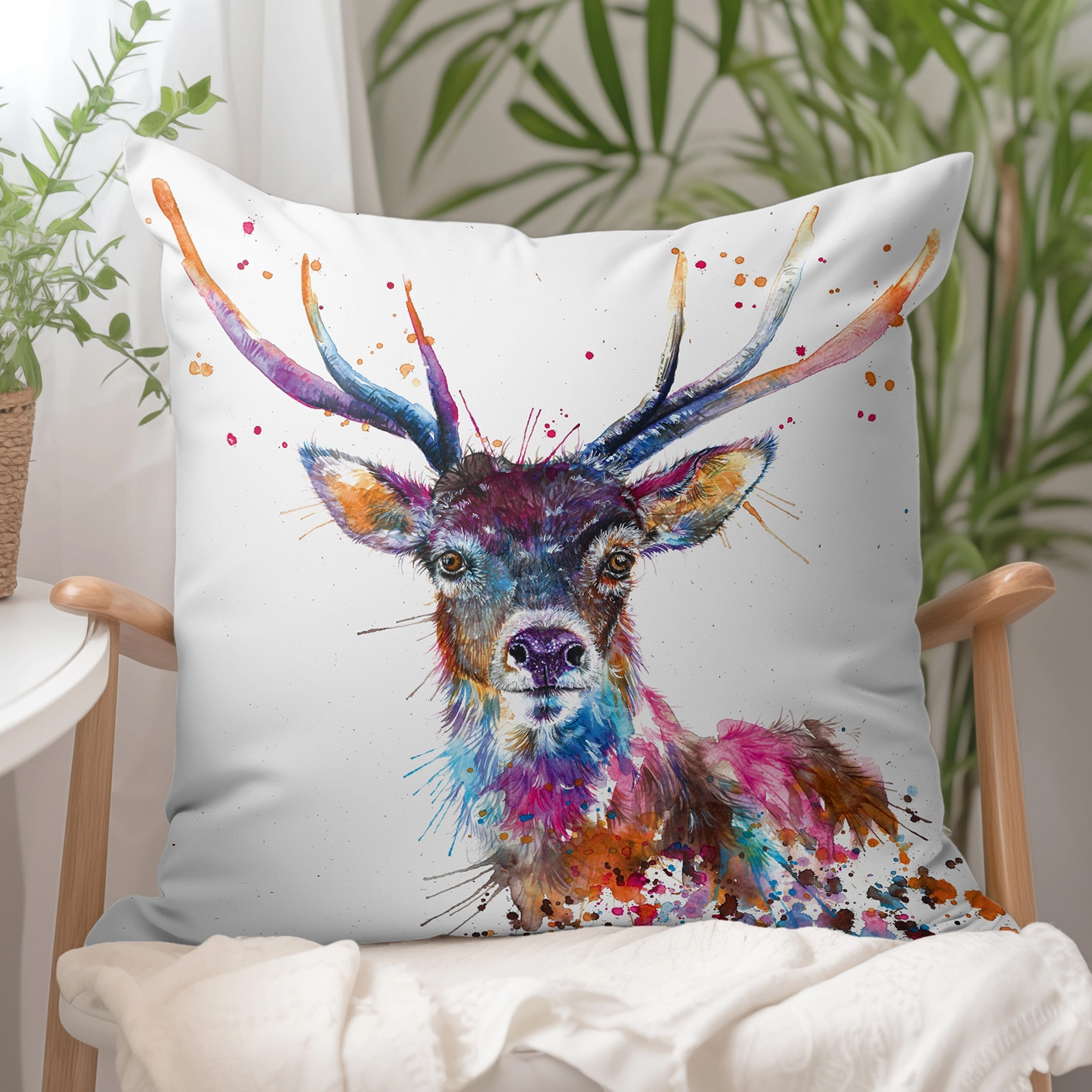Splatter Stag Cushion.jpg