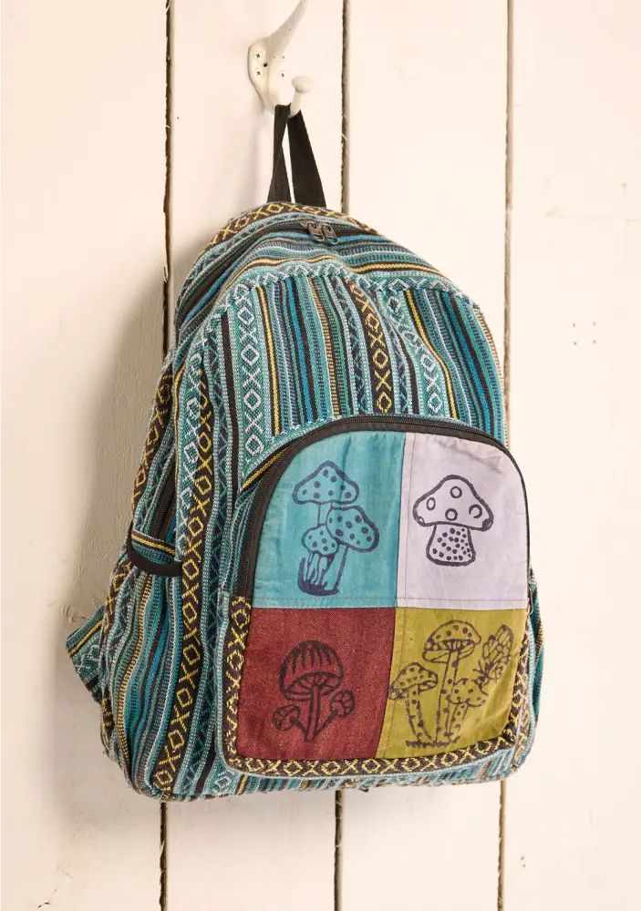 Patchwork Mushroom Backpack