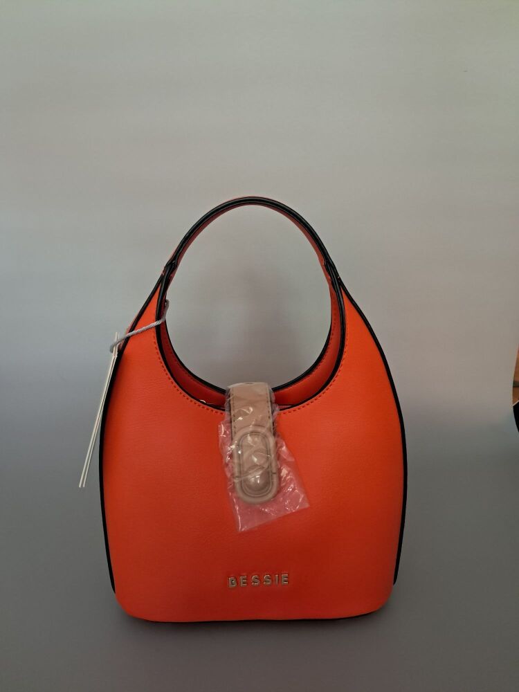 Bessie of London Bucket Bag - Orange