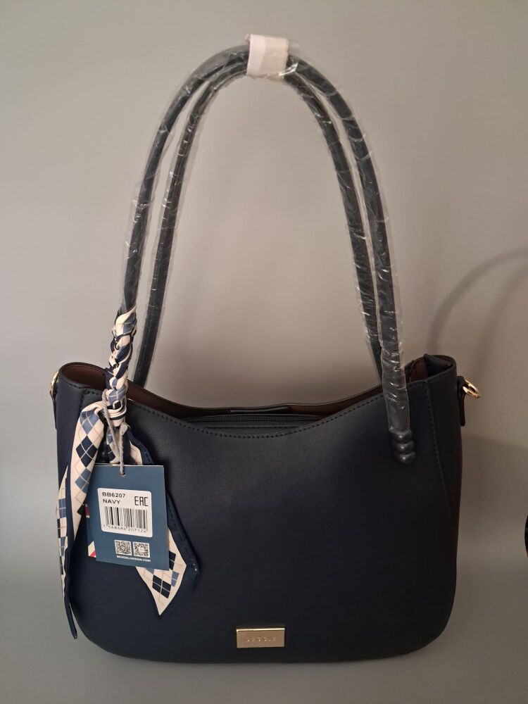 Bessie of London Scarf Bag - Navy