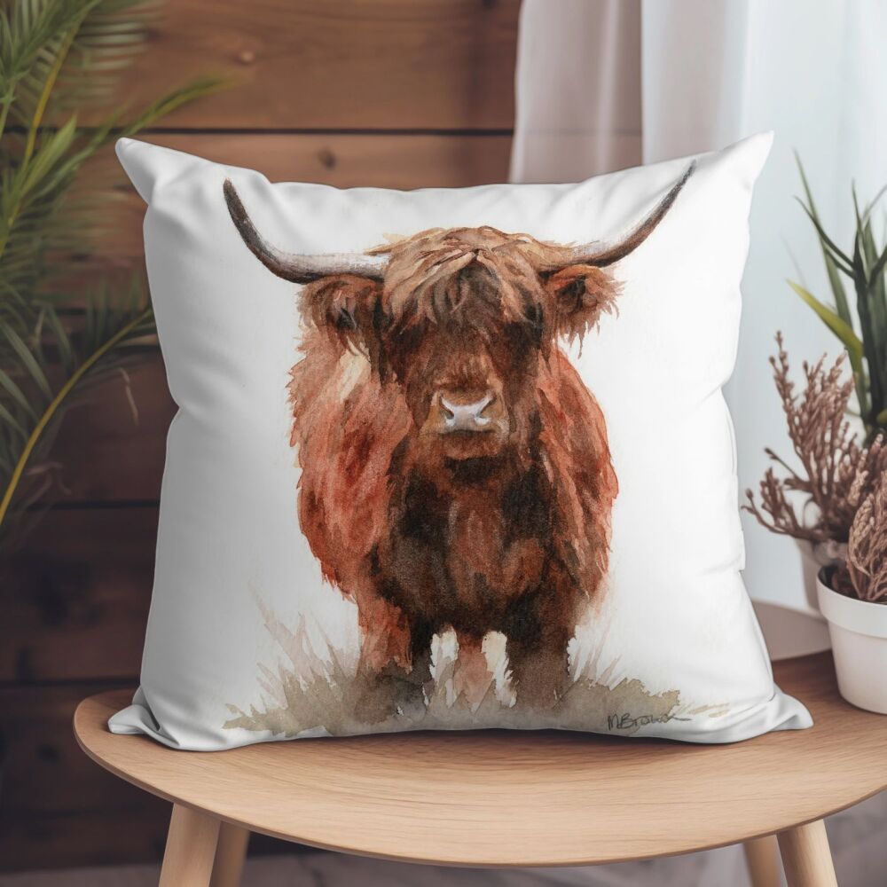 'Hangus' the HIghland Cow Cushion